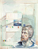 Zelfportret aquarellist