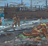 Zwart strand, San Juan